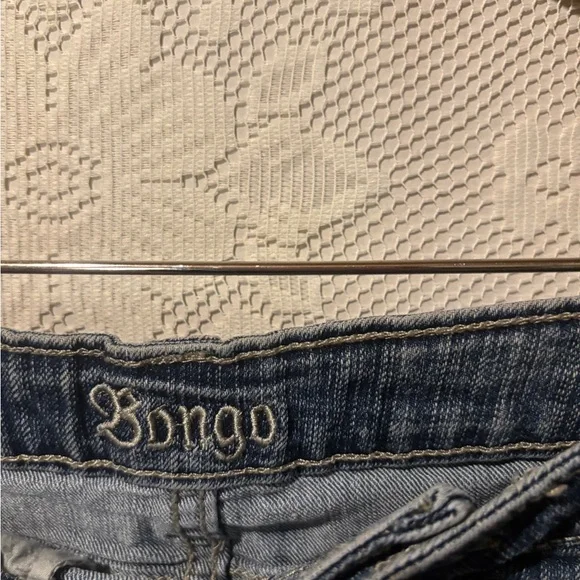 BONGO jeans 2000s mini skirt with embroidered pockets - Picture 3 of 4